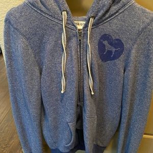 Victoria’s Secret Blue Large Hoodie Hoodie zip up